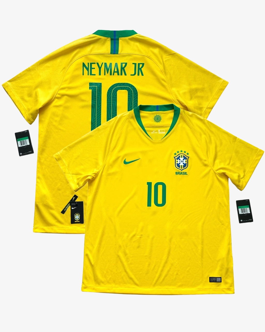 Camisa Da Seleção Brasileira 2018 Home Nº 10 Neymar -