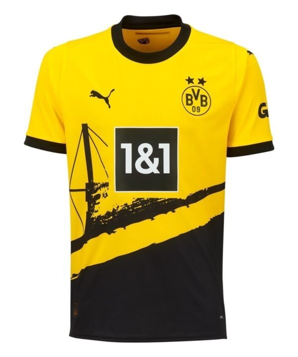 Camisa Borussia Dortmund Home 23/24 s/n° Torcedor Masculina - Amarela