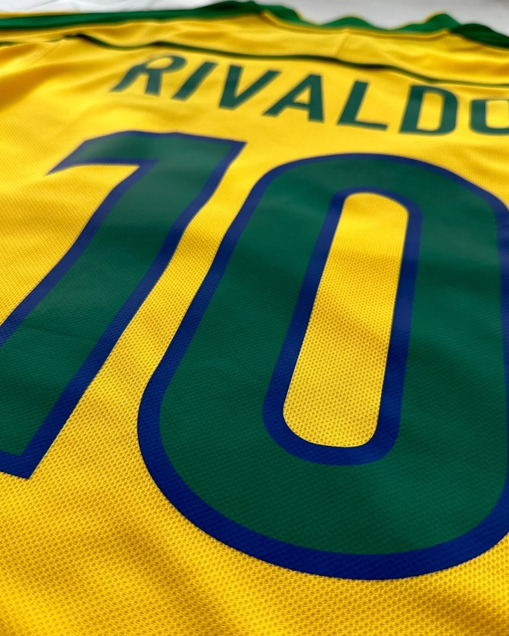 Camisa Retrô Seleção Brasileira 1998 Rivaldo Nº 10 Copa Do Mundo - - Imagem 7