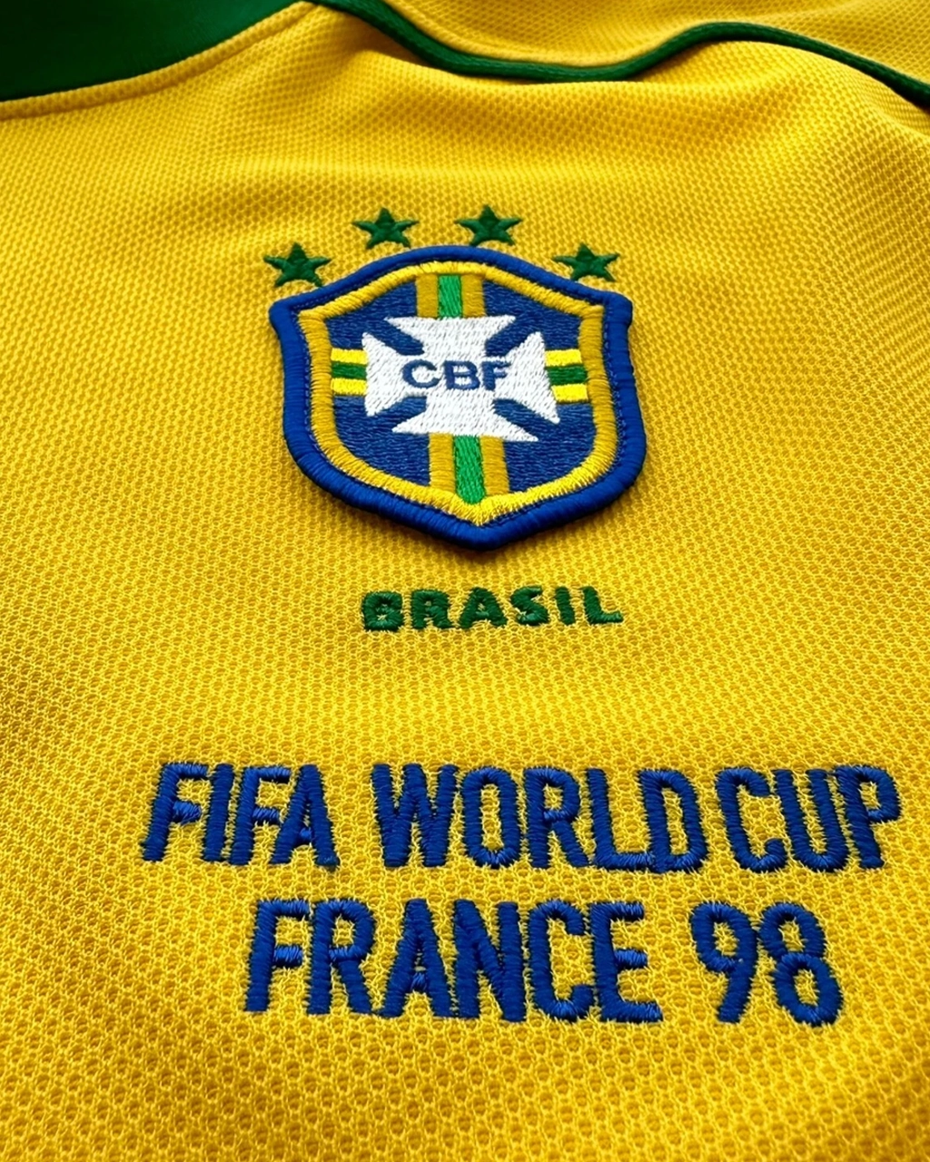 Camisa Retrô Seleção Brasileira 1998 Rivaldo Nº 10 Copa Do Mundo - - Imagem 5
