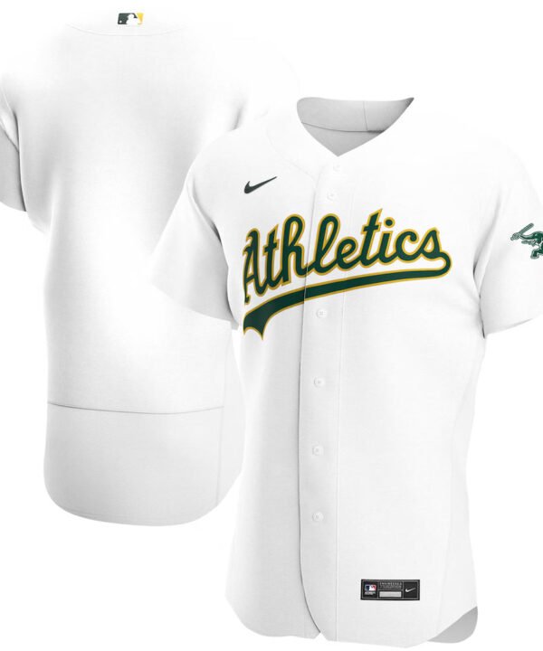 Camisa MLB Oakland Athletics Jersey Branca Authentic