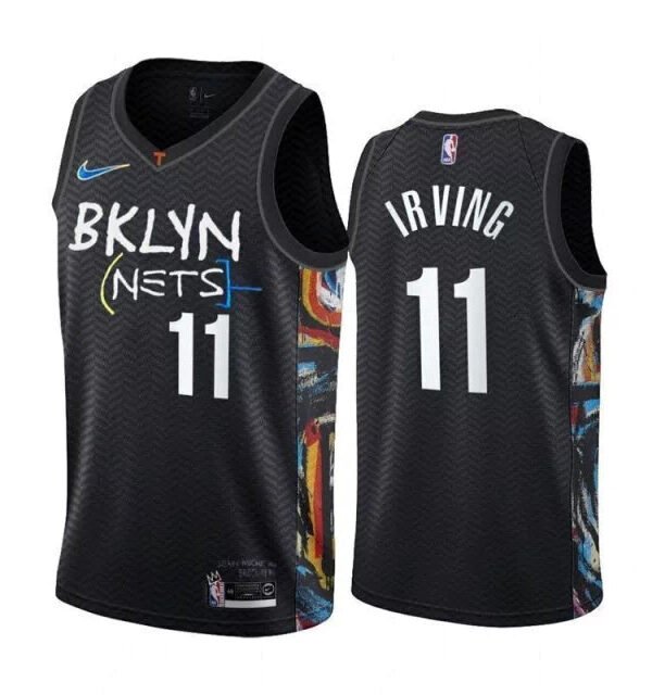 Regata NBA Brooklyn Nets City Edition 20/21 Authentic Irving 11 - Preta