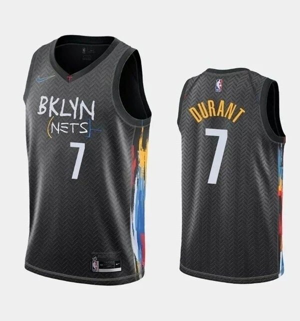 Regata NBA Brooklyn Nets Authentic Durant 7 - Preta