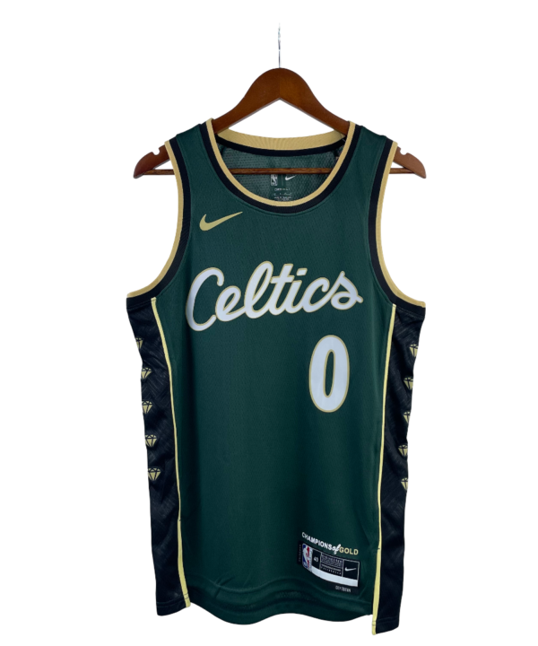 Regata NBA Boston Celtics City Edition Authentic Tatum 0 - Verde