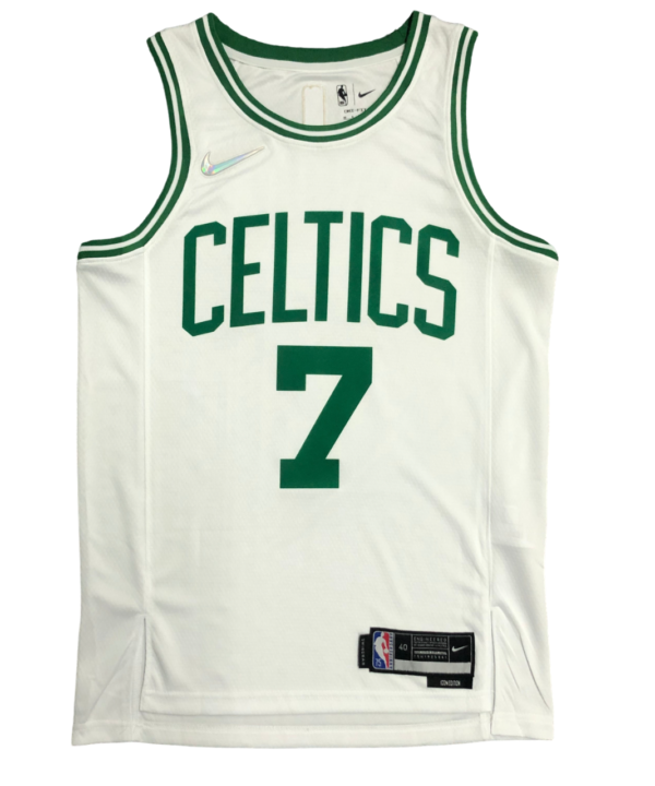 Regata NBA Boston Celtics 75 Anniversary Authentic Brown 7 - Branca