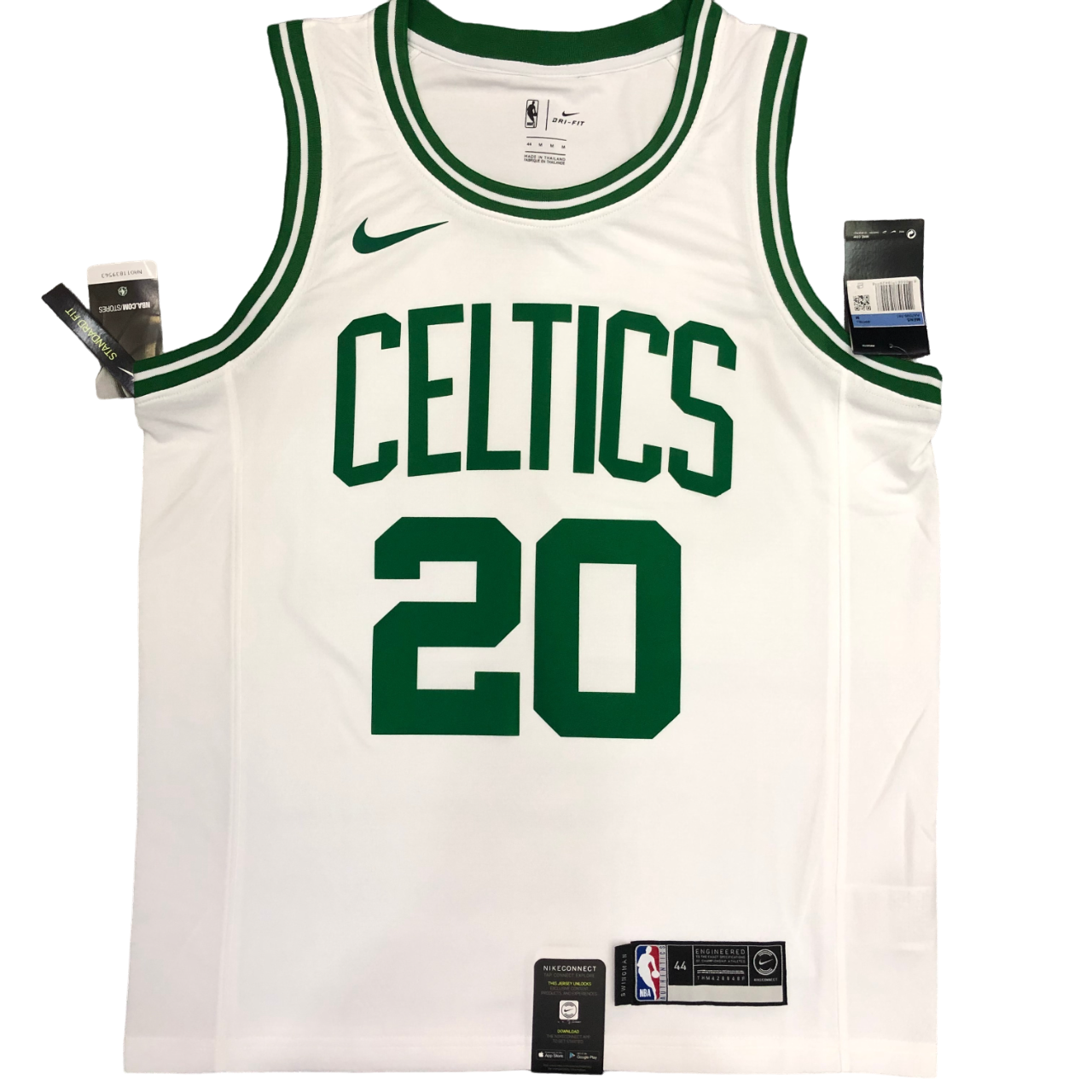Regata NBA Boston Celtics Retrô Authentic Allen 20 - Branca
