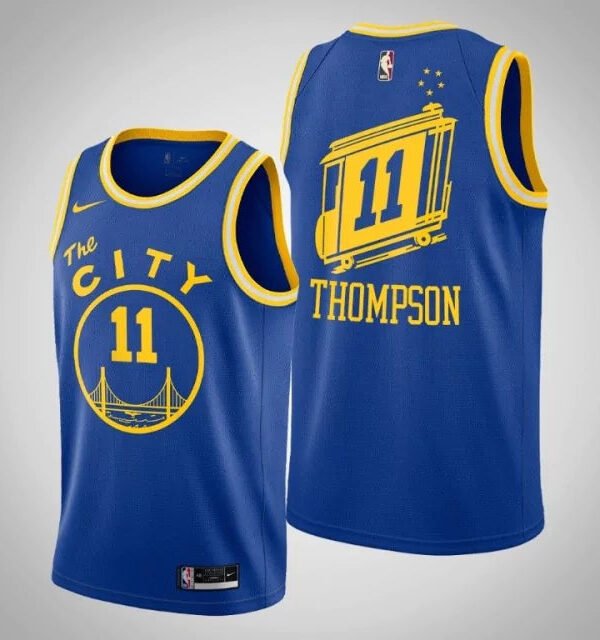 Regata NBA Golden State Warriors Classic Edition 20/21 Authentic Thompson 11 - Azul