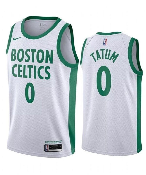 Regata NBA Boston Celtics Edition 20/21 Authentic Tatum 0 - Branca