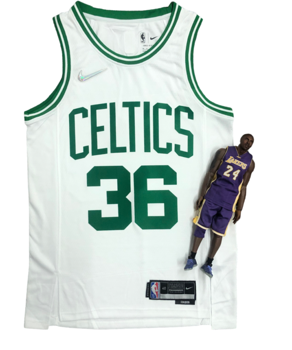 Regata NBA Boston Celtics 75 Anniversary Authentic Smart 36 - Branca