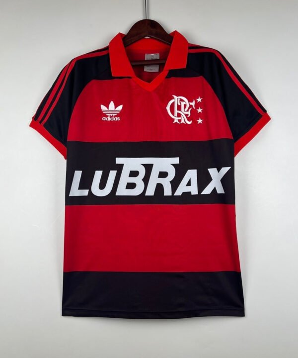 Camisa Flamengo Home Retro 1987/88 - Vermelho e Preto