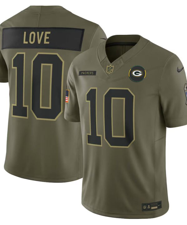 Camisa NFL Green Bay Packer Vapor F.U.S.E. Limited Jersey Salute To Service 2025