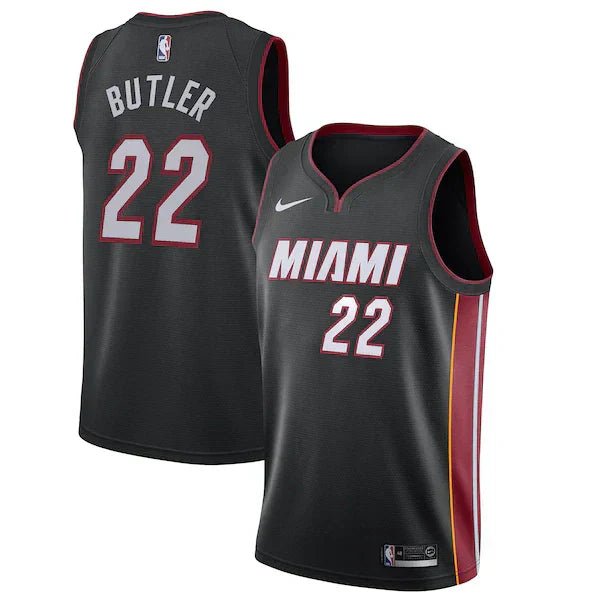 Regata NBA Miami Heat Authentic Butler 22 - Preta e Vermelha