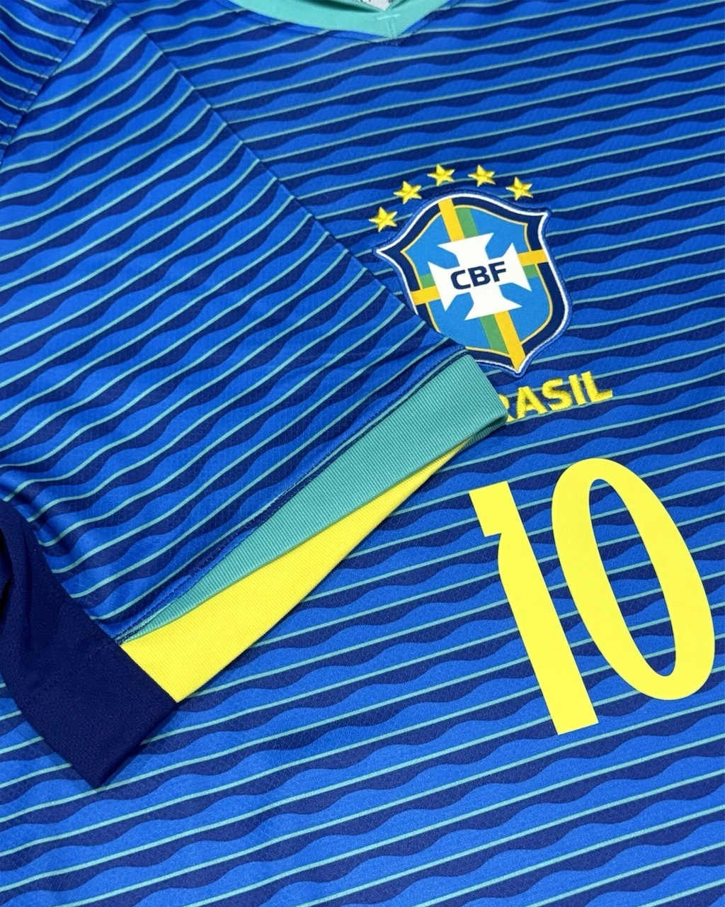 Camisa Da Seleção Brasileira 2024/25 Away Azul Nº 10 Neymar - - Imagem 14