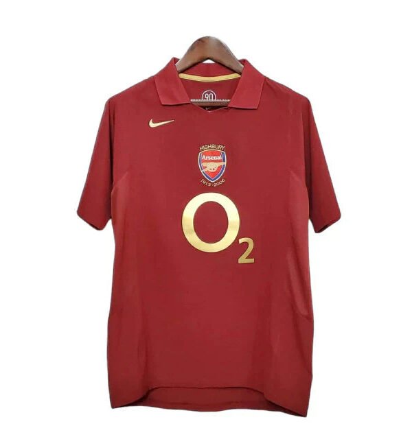 Camisa Arsenal Retrô 2005/2006 Vinho -