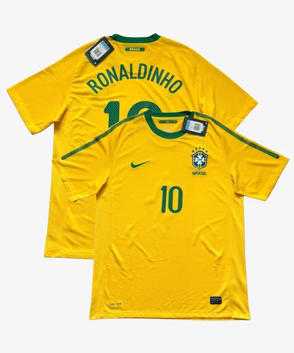 Camisa Da Seleção Brasileira 2010/11 Home Nº 10 Ronaldinho -