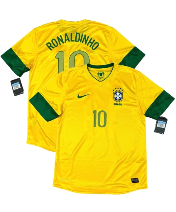 Camisa Da Seleção Brasileira 2012/13 Home Nº 10 Ronaldinho -