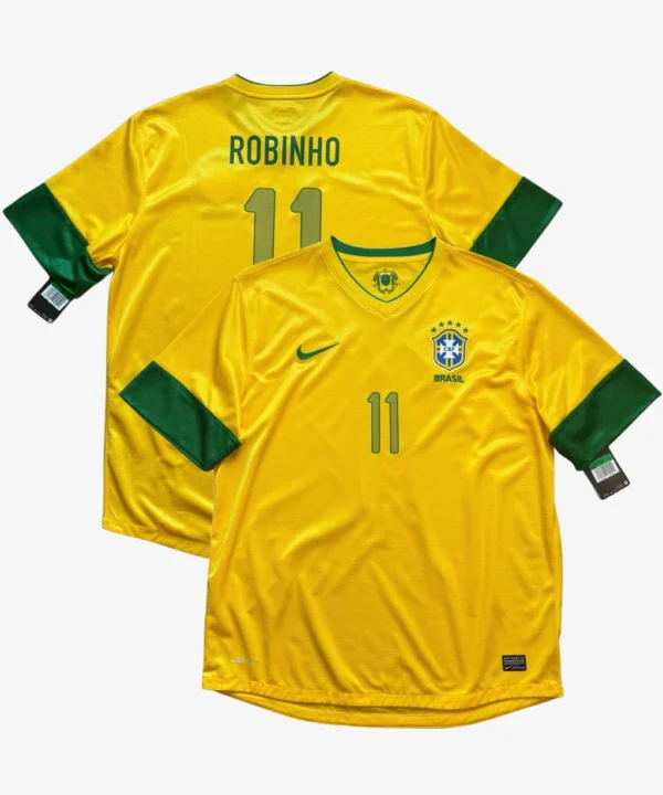 Camisa Da Seleção Brasileira 2012/13 Home Nº 11 Robinho - Canarinho