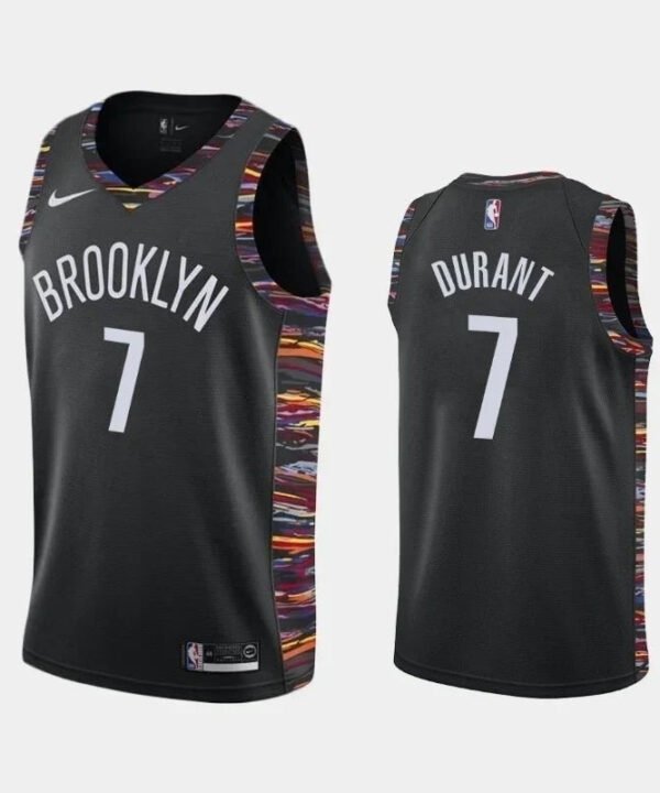 Regata NBA Brooklyn Nets Edition 18/19 Authentic Durant 7 - Preta