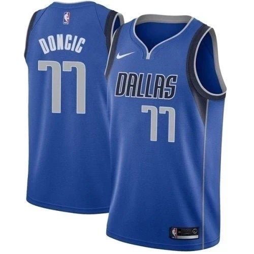 Regata NBA Dallas Mavericks Authentic Swingman Doncic 77 - Azul