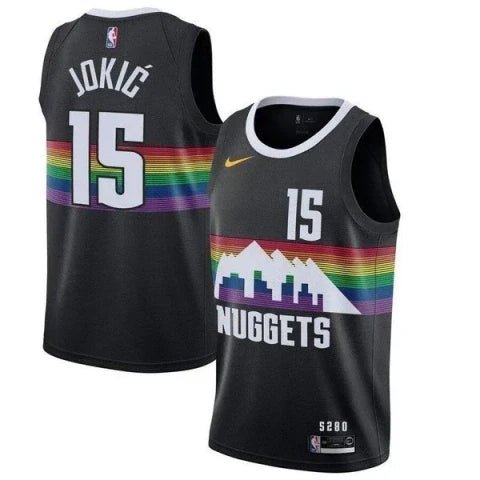 Regata NBA Denver Nuggets Authentic Jokic 15 - Preta