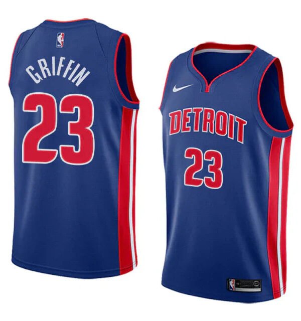 Regata NBA Detroit Pistons Authentic Swingman Griffin 23 - Azul