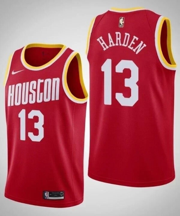 Regata NBA Houston Rockets City Edition Authentic Swingman Harden 13 - Vermelha