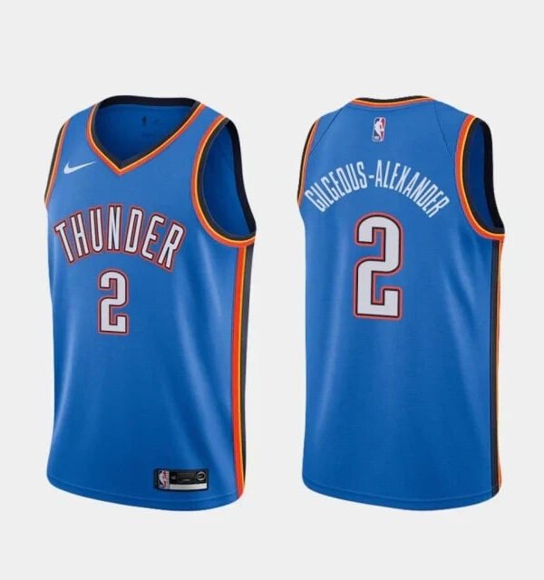 Regata NBA Oklahoma City Thunder Authentic Swingman Gilgeous Alexander 2 - Azul