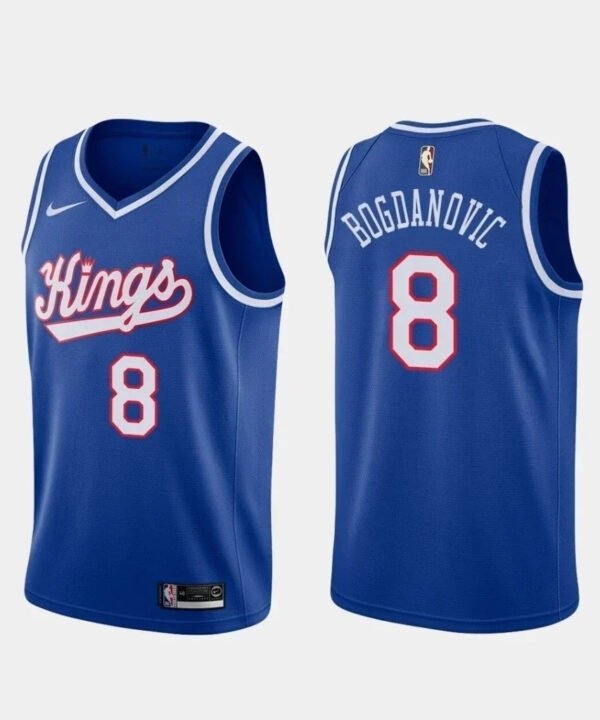 Regata NBA Sacramento Kings City Edition Authentic Swingman Bogdanovic 8 - Azul