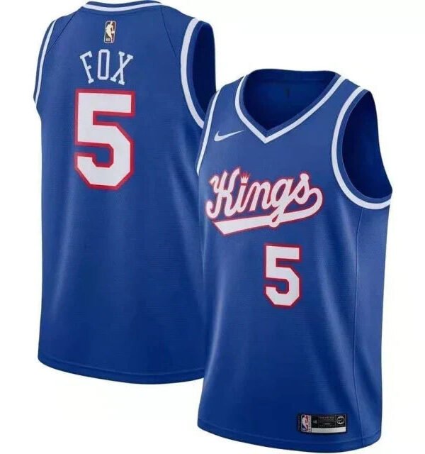 Regata NBA Sacramento Kings City Edition Authentic Swingman Fox 5 - Azul