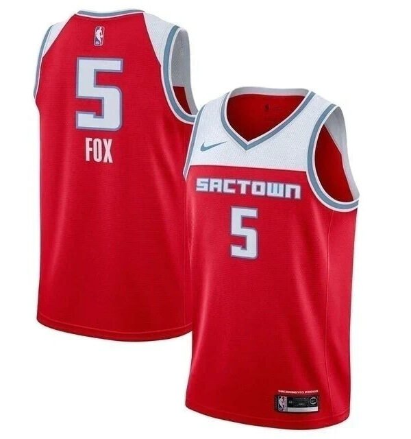 Regata NBA Sacramento Kings Authentic Swingman Fox 5 - Vermelha