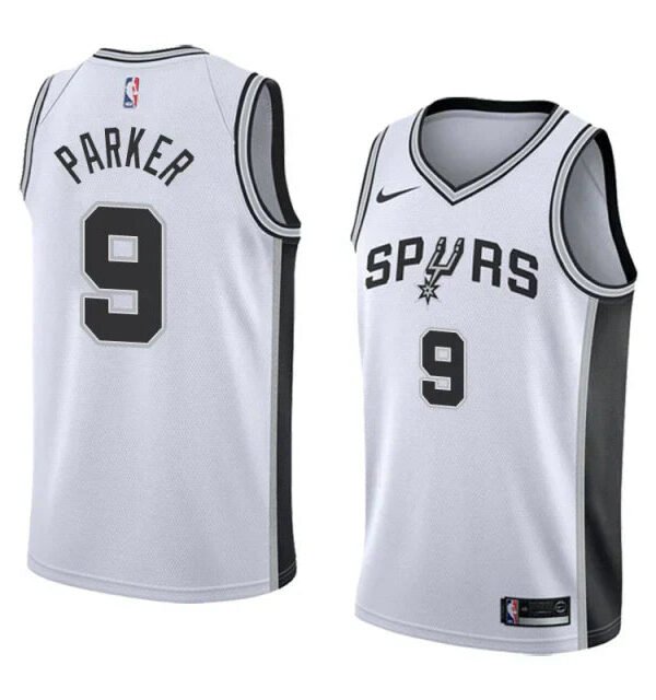 Regata NBA San Antonio Spurs Authentic Swingman Parker 9 - Branca