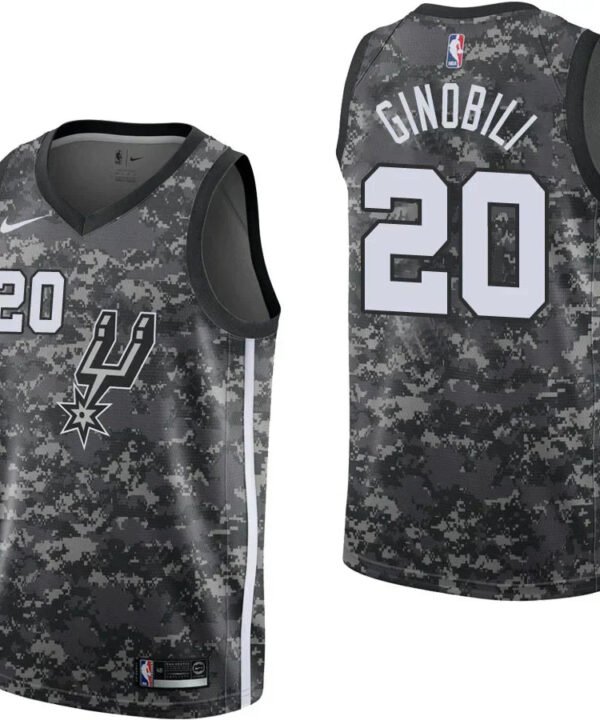 Regata NBA San Antonio Spurs Authentic Swingman Ginobili 20 - Camuflada