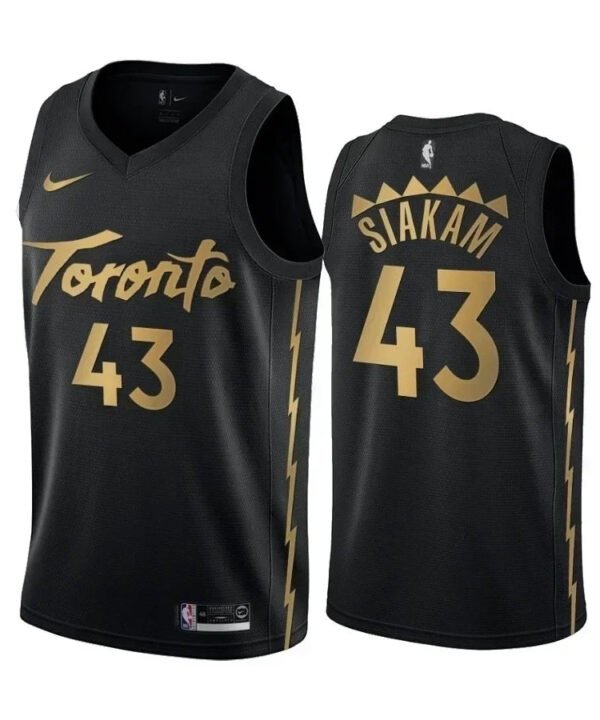 Regata NBA Toronto Raptors City Edition Swingman Authentic Siakam 43 - Preta