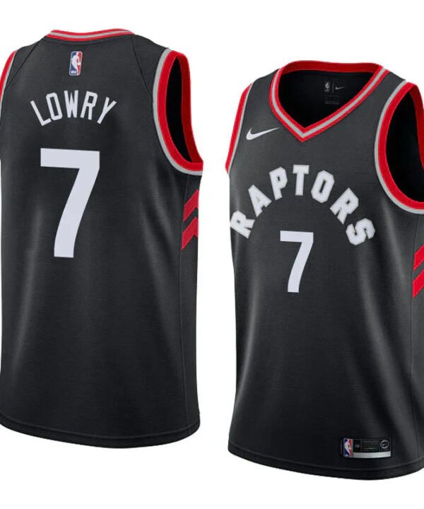 Regata NBA Toronto Raptors Authentic Swingman Lowry 7- Preta