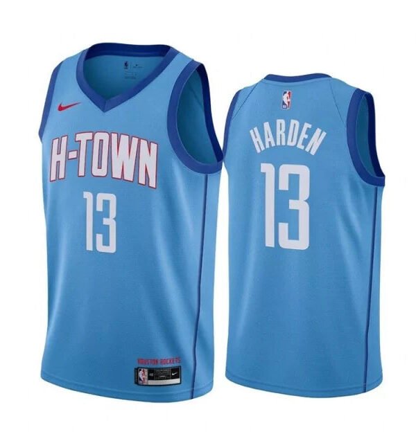 Regata NBA Houston Rockets City 20/21 Edition Authentic Swingman Harden 13 - Azul