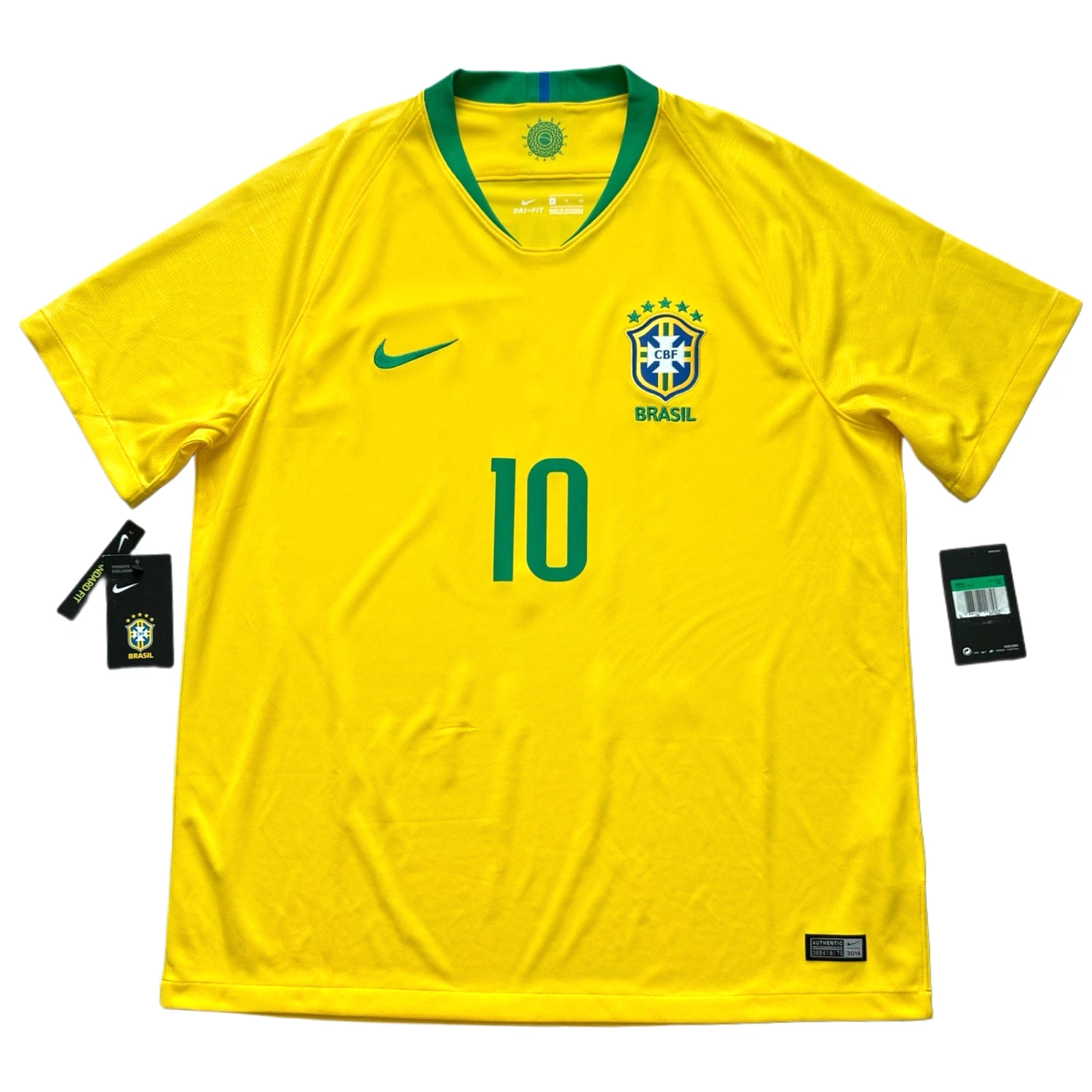 Camisa Da Seleção Brasileira 2018 Home Nº 10 Neymar - - Imagem 3