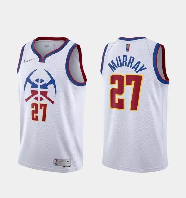 Regata NBA Denver Nuggets Edition 20/21 Authentic Murray 27 - Branca