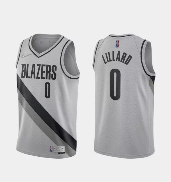 Regata NBA Portland Trail Blazers City Edition 20/21 Authentic Swingman Lillard 0 - Branca