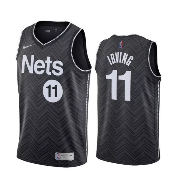 Regata NBA Brooklyn Nets Edition 20/21 Authentic Irving 11 - Preta
